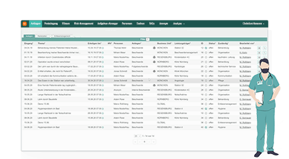 Beschwerdemanagement-Software: TurnFriendly Healthcare To-do-Liste.